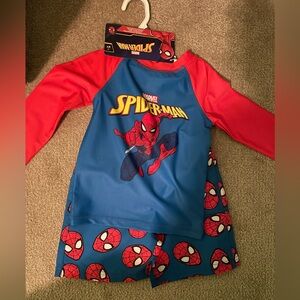 Marvel Spider-Man Kids Bathing Suit - Red and Blue Set